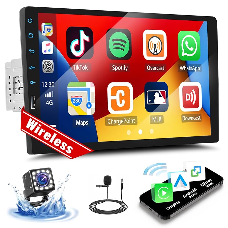 Apple - n-atuo Amazon.com: UNITOPSCI 9 Inch Single Din Wireless Apple